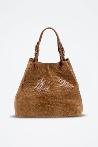Cabas en cuir Sarzana - Marron
