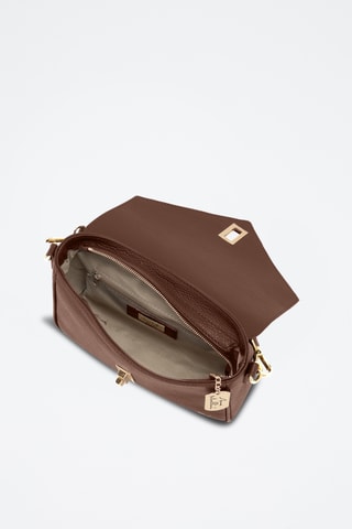 Sac bandoulière en cuir Terina - Marron