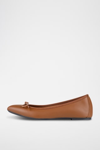 Ballerines en cuir Agnerita - Marron
