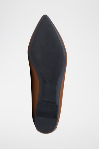 Ballerines en cuir Agnerita - Marron