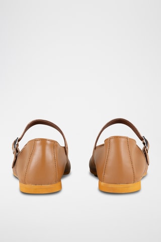 Ballerines en cuir Lorana - Marron