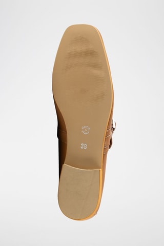 Ballerines en cuir Lorana - Marron