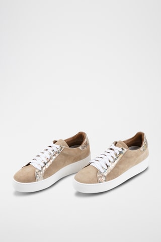 Baskets en cuir Valenza - Beige