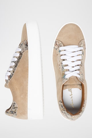 Baskets en cuir Valenza - Beige