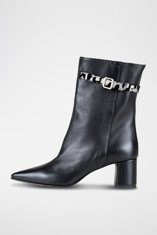 Bottines en cuir Etina - Noir