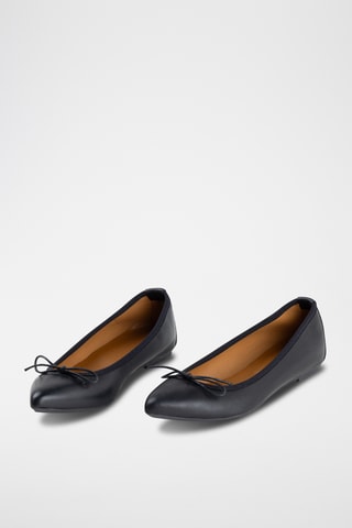 Ballerines en cuir Listerta - Noir