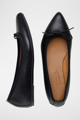 Ballerines en cuir Listerta - Noir