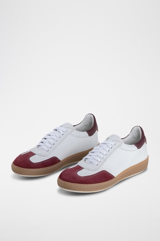 Baskets en cuir Longa - Blanc et multicolore
