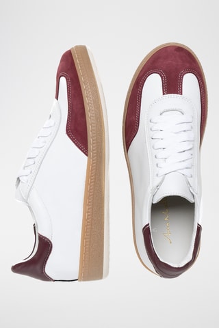 Baskets en cuir Longa - Blanc et multicolore