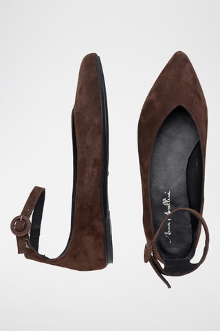Ballerines en cuir Anila - Marron