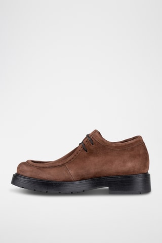 Mocassins plateformes en cuir Aderia - Marron