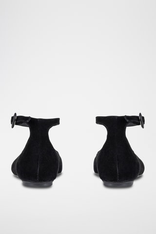 Ballerines en cuir Ellasia - Noir