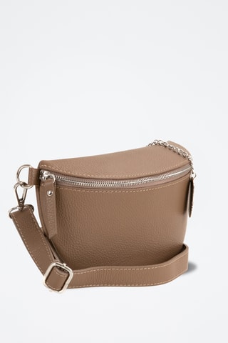 Sac banane en cuir Berenice - Marron