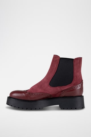 Bottines Chelsea  en cuir Donician - Bordeaux