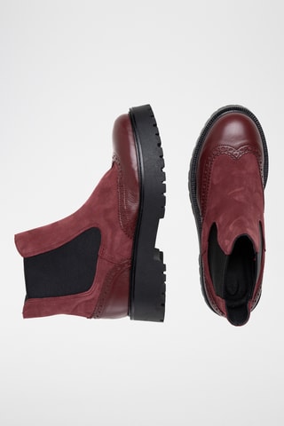 Bottines Chelsea  en cuir Donician - Bordeaux
