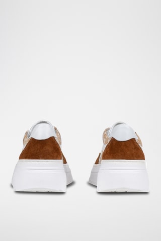 Baskets plateformes en cuir Nillada - Marron