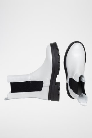 Bottines Chelsea en cuir Letta - Blanc