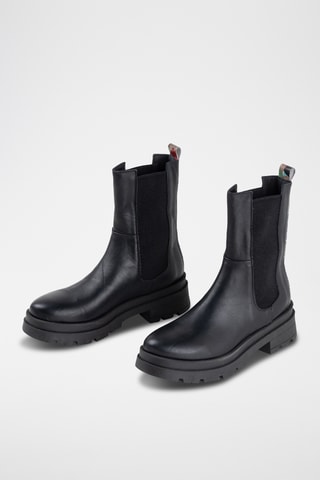 Bottines Chelsea en cuir Loria - Noir