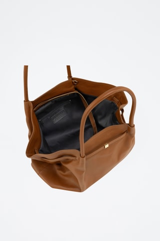 Cabas en cuir Mellara - Marron
