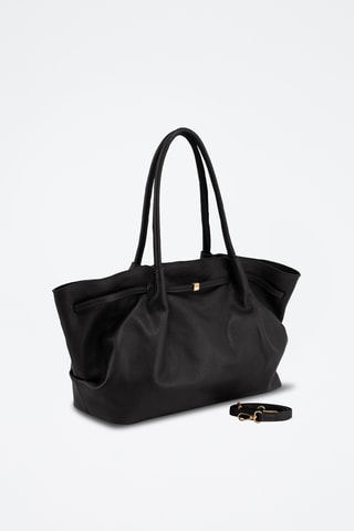Cabas en cuir Mellara - Noir