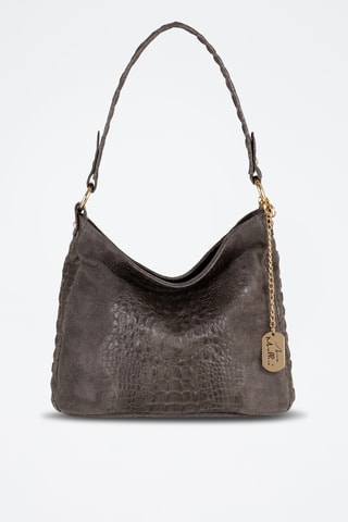 Sac porté épaule en cuir Linda - Noir