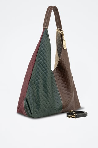 Cabas et sac bandoulière en cuir Nicolina - Multicolore