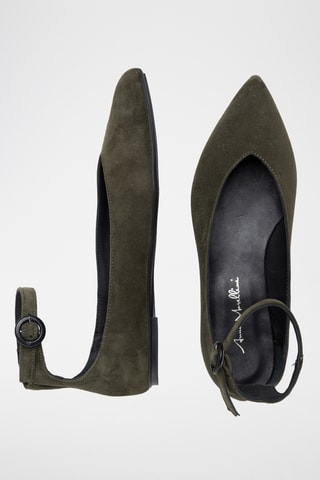 Ballerines en cuir Melvita - Vert