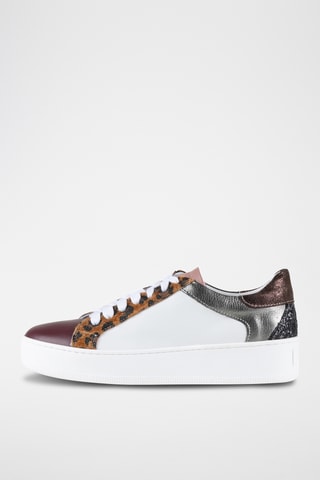 Baskets en cuir Getta - Blanc et multicolore