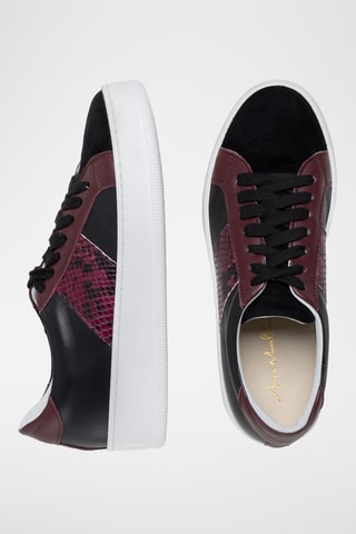 Baskets en cuir Lotteata - Noir et multicolore