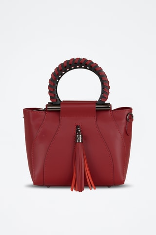 Sac à main en cuir Garlate - Bordeaux