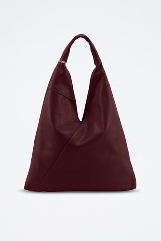 Sac à main en cuir Chersilina - Bordeaux