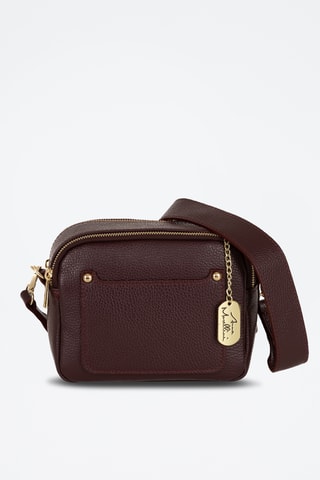 Sac bandoulière en cuir Spring Summer 2026 - Bordeaux