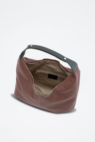 Sac porté épaule en cuir Ofelia - Marron