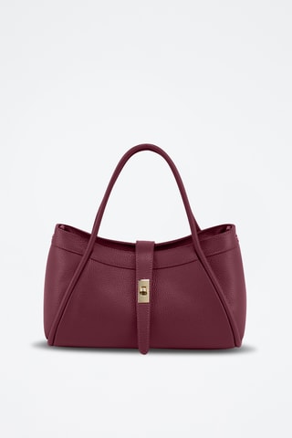 Sac à main en cuir Pidia - Bordeaux