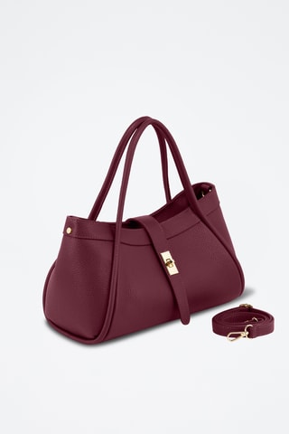 Sac à main en cuir Pidia - Bordeaux