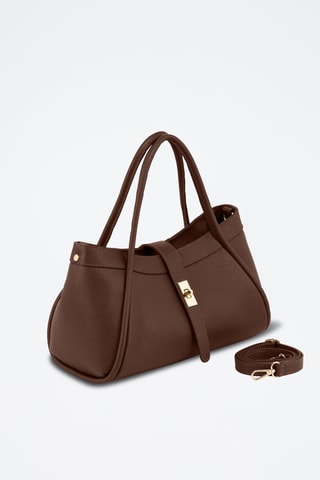 Sac à main en cuir Pidia - Marron