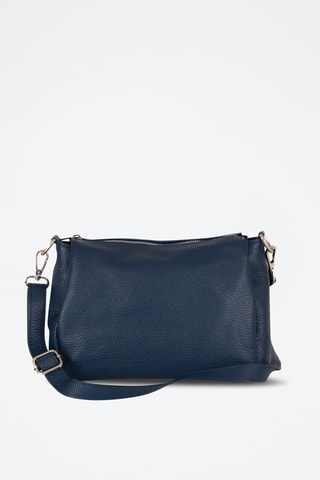 Sac bandoulière en cuir Melfi - Bleu