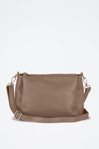 Sac bandoulière en cuir Melfi - Beige