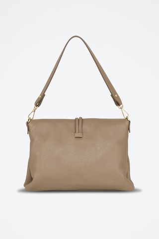 Sac porté en cuir Gelita - Beige