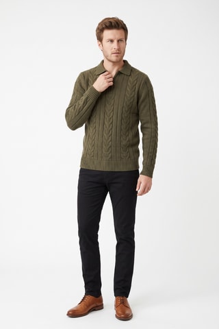Pull en laine - Kaki