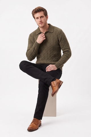Pull en laine - Kaki