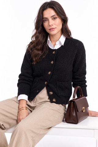 Gilet en laine - Noir