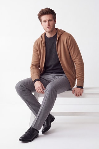Gilet à capuche - Camel