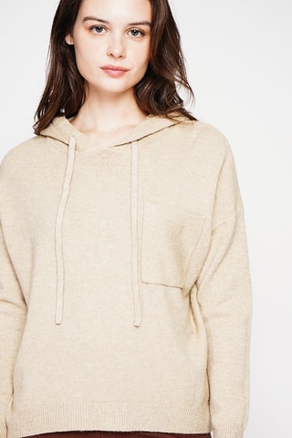 Pull à capuche - Beige