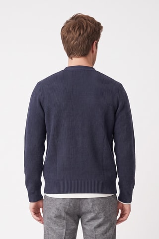 Gilet en laine - Bleu foncé