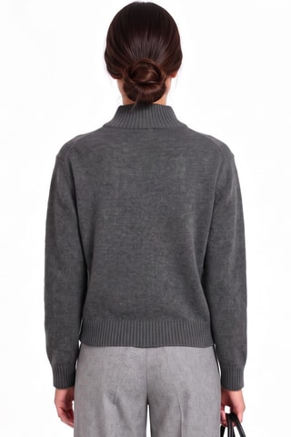Gilet oversize en laine - Gris