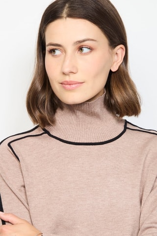 Pull - Beige et noir