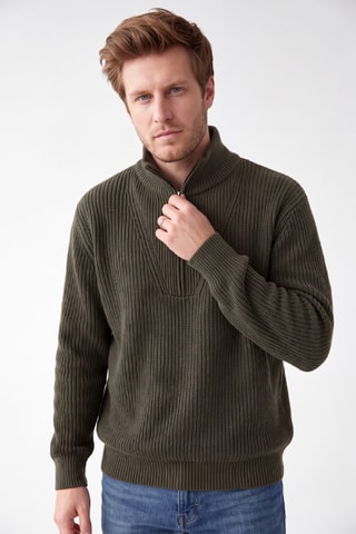 Pull en laine - Kaki