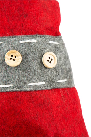 Kerstkabouter - Rood en Gemêleerd Donkergrijs