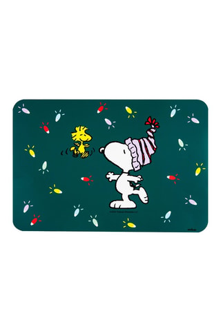 6 Placemats Snoopy Snoopy and The Peanuts - 43 x 28,5 x 0,6 cm - Wit, rood en groen